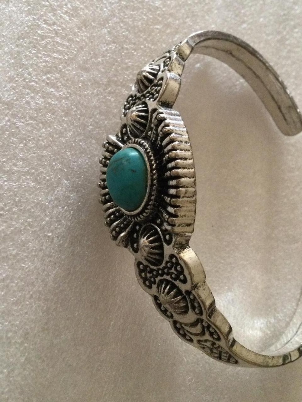 Faux Turquoise Cuff Bracelet